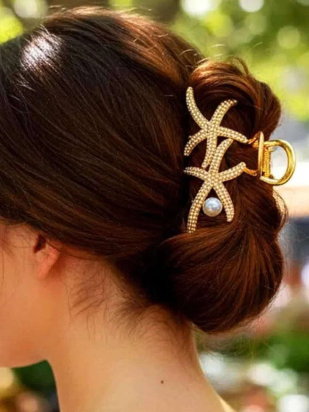 Gold Starfish Metal Claw Clip Anthropologie